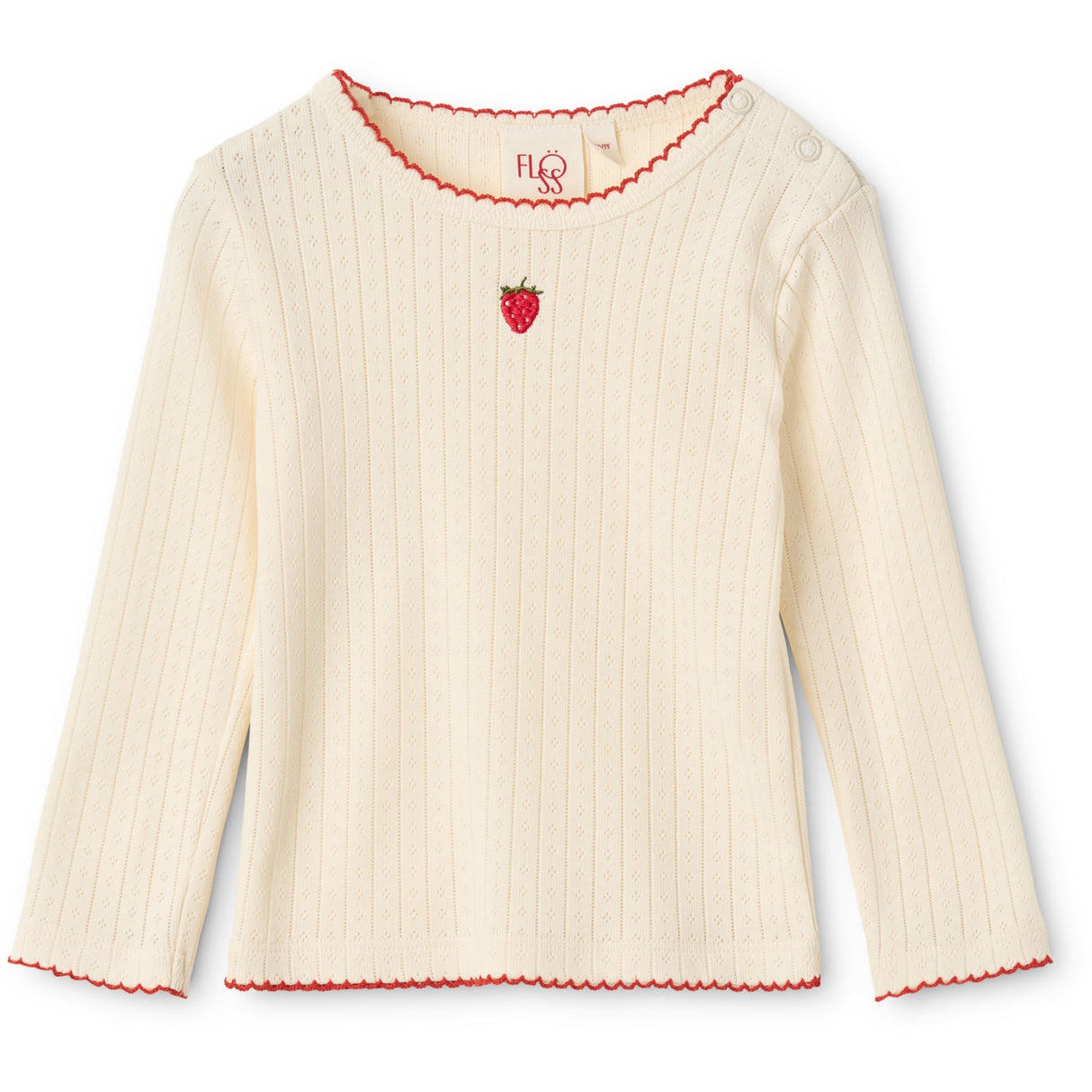 Flöss Gentle Cream Flora Pointelle Ls Blouse