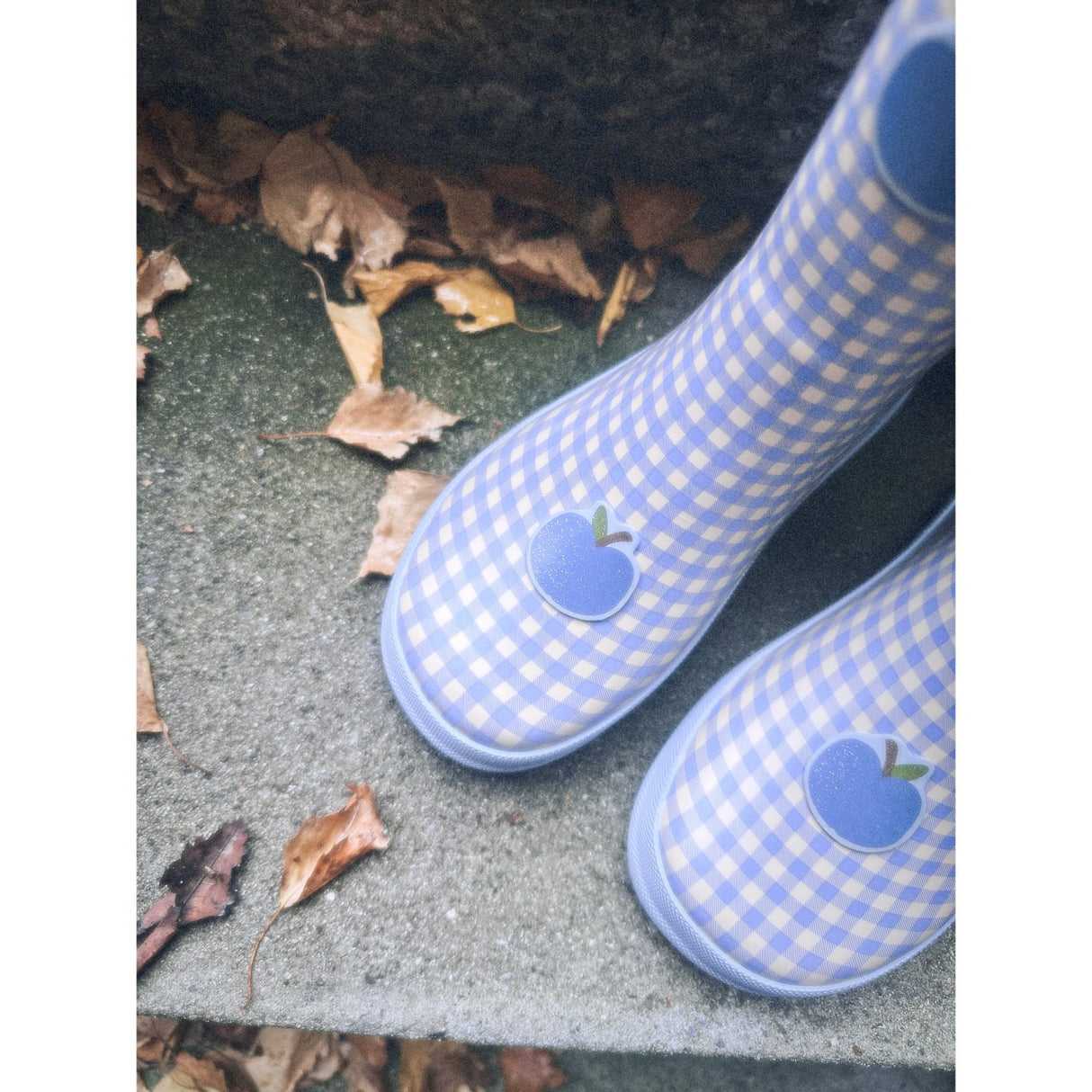 Flöss Apple Gingham Misty Rain Boots