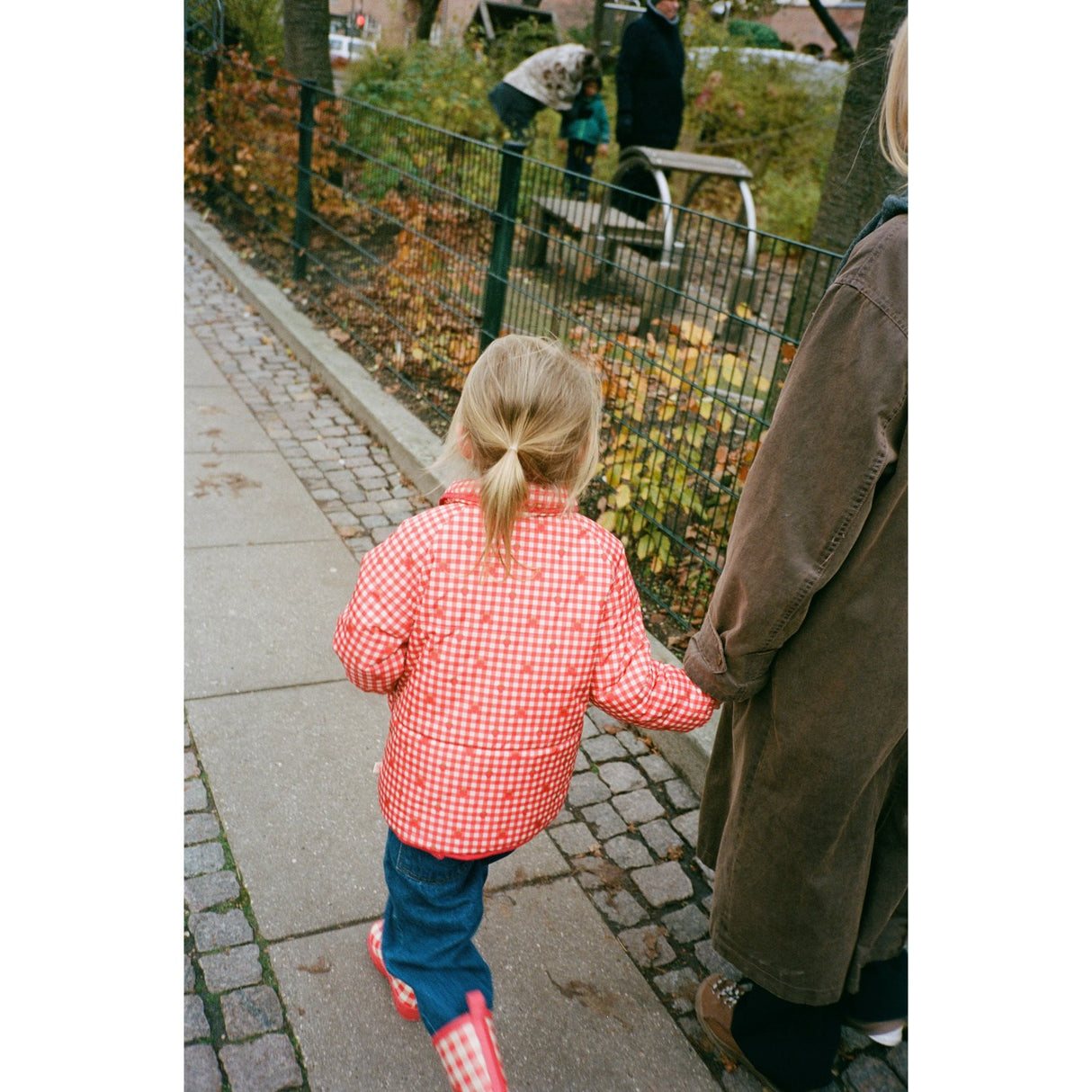 Flöss Red Berry Gingham Molly Padded Jacket