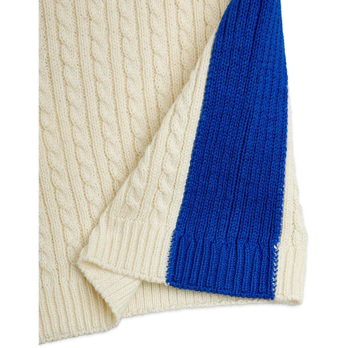 Mini Rodini Off-White Cable Knit Shorts