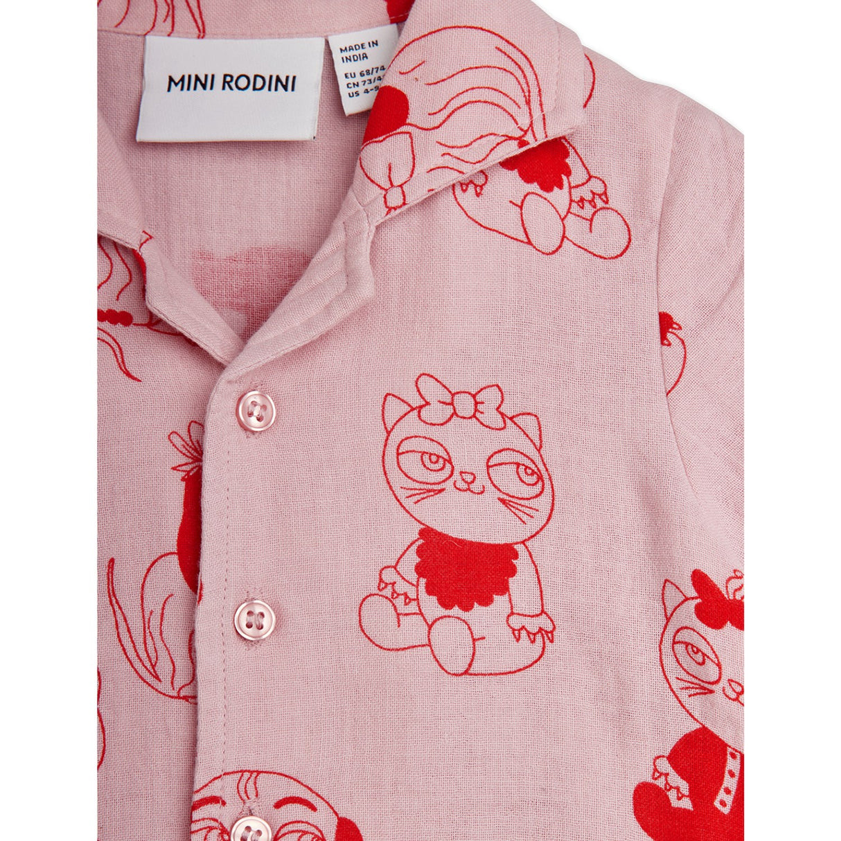Mini Rodini Pink Minibabies Aop Baby Set