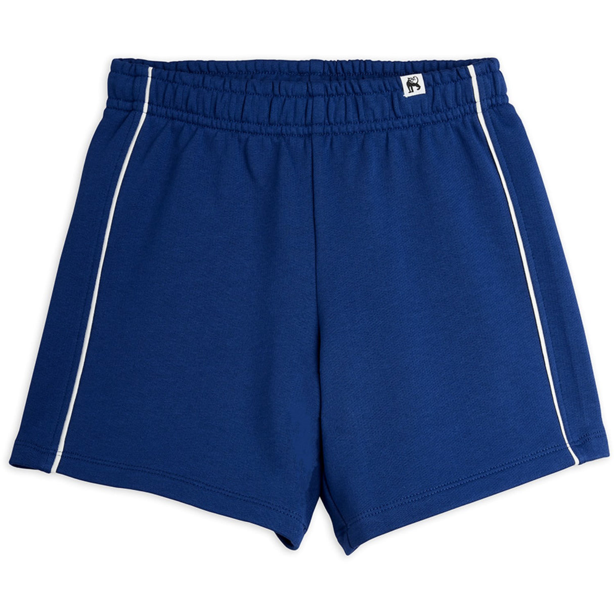 Mini Rodini Blue Plain Piping Sweatshorts
