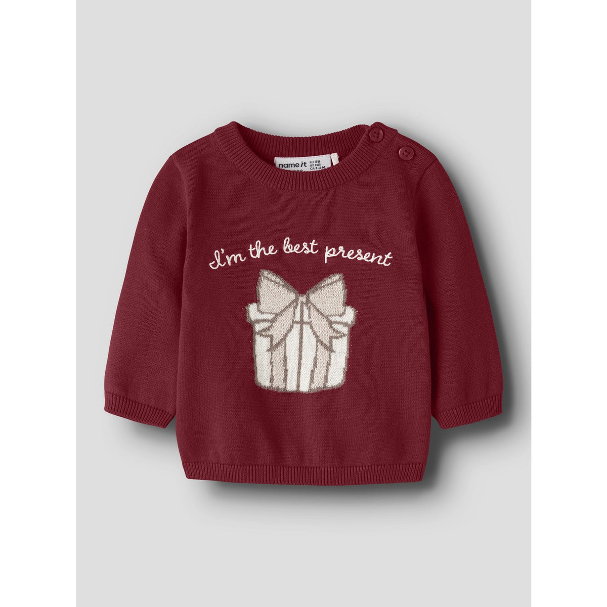 Name It Red Dahlia Nbfrisse Ls Knit