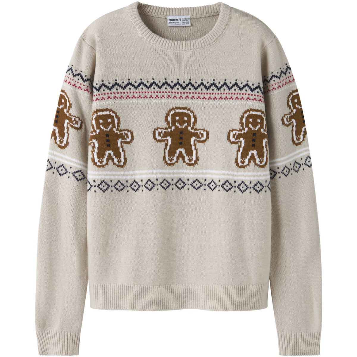 Name It Peyote Melange Nknrismas Ls Knit Cot