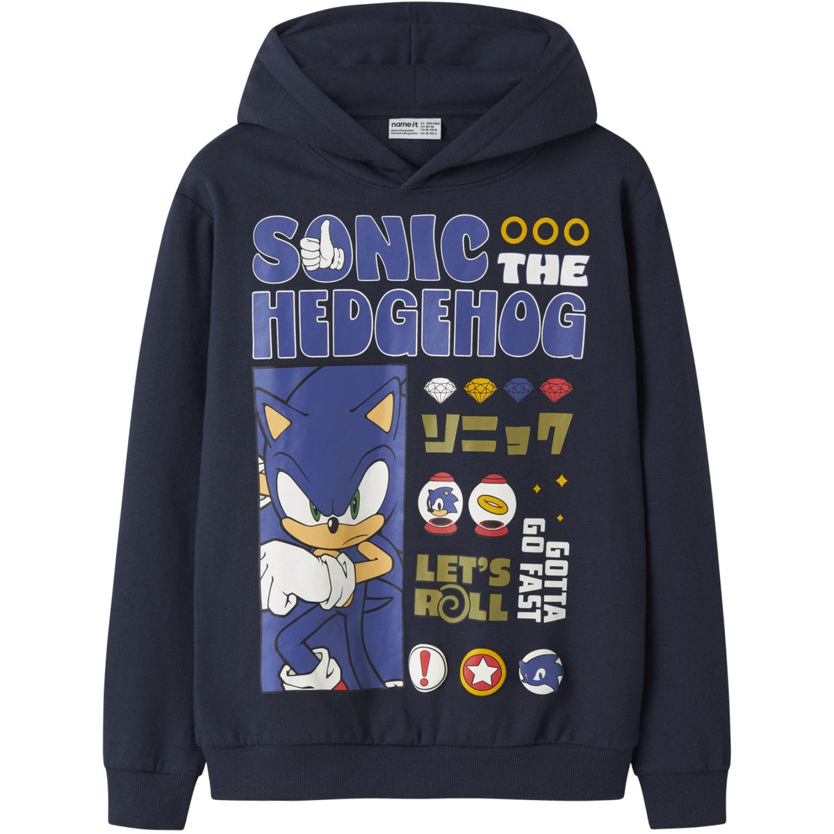 Name It Navy Blazer Nkmodell Sonic Nreg Sweat Wh Bru Sky
