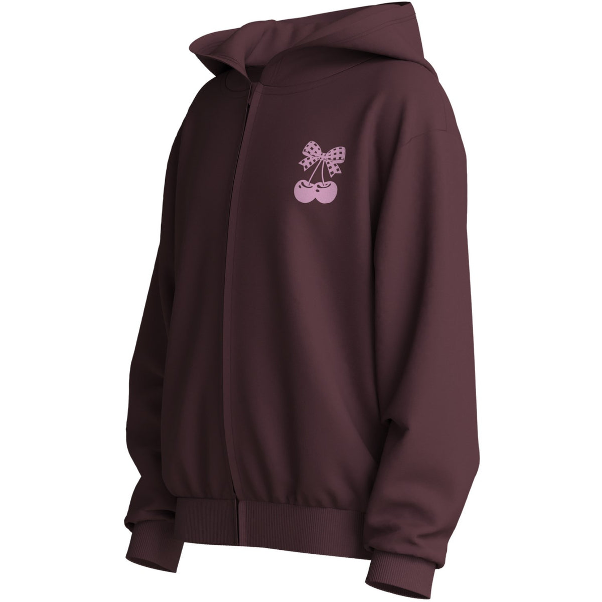 Name It Catawba Grape Cherry Nkfvallena Nreg Sweat Card Wh Bru