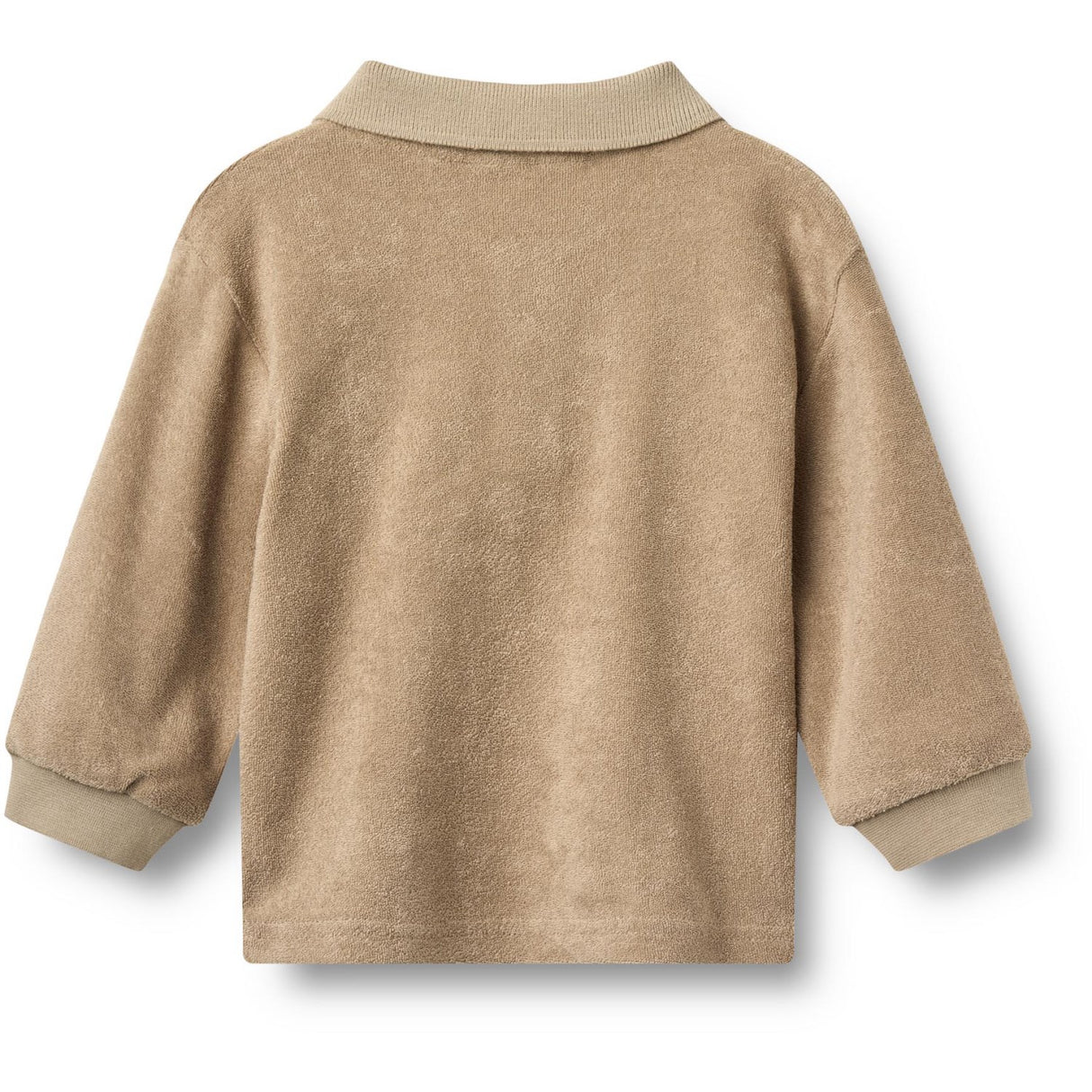 Wheat Sand Stone Terry Polo Shirt L/S Theodor
