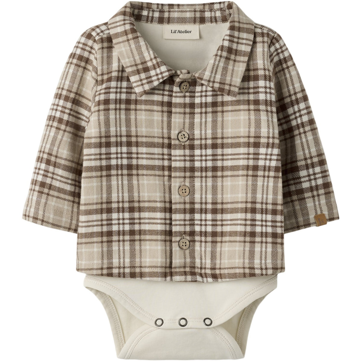 Lil'Atelier White Pepper Nbmrenrik Ls Loose Body Shirt Lil