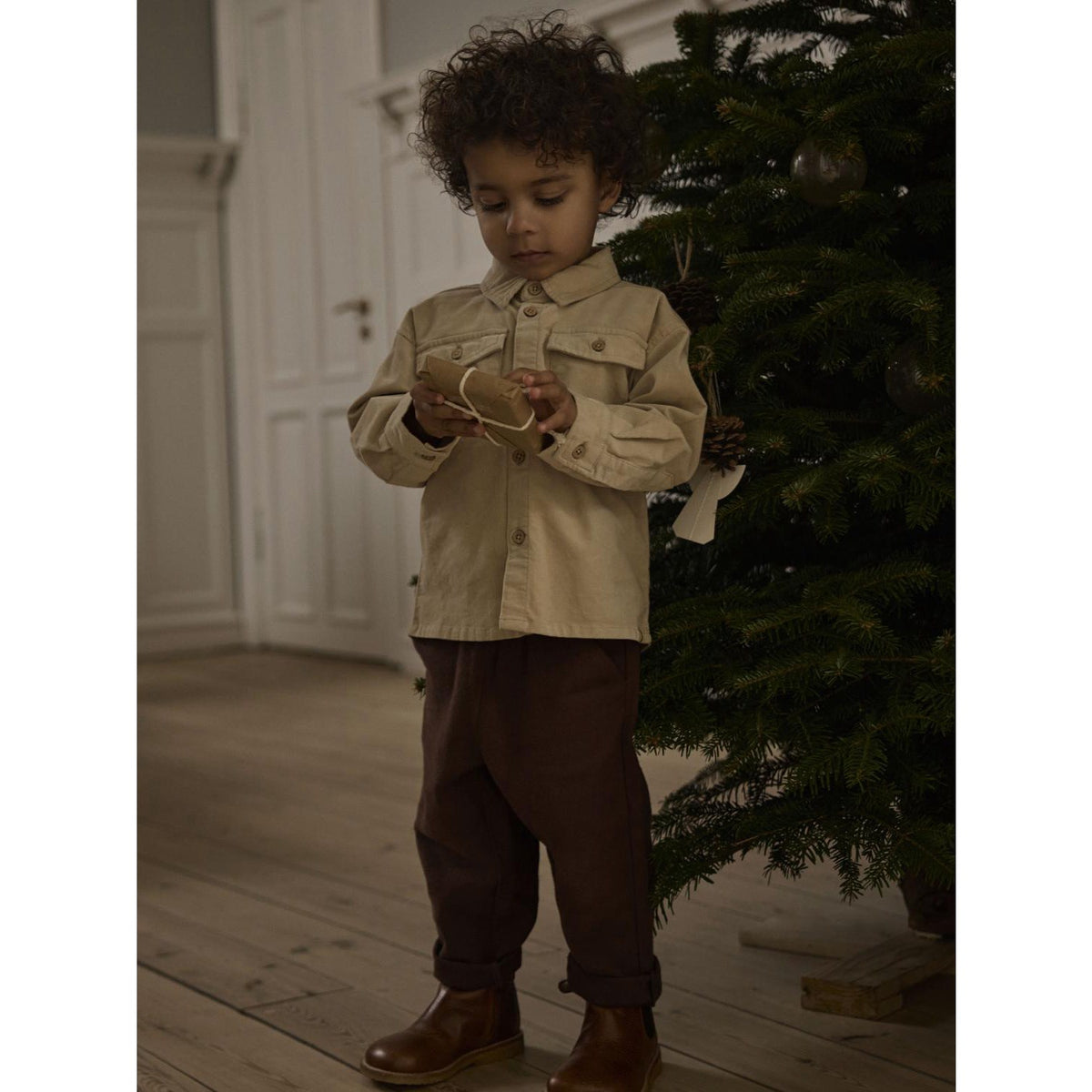 Lil'Atelier White Pepper Nmmsomba San Ls Cord Shirt 2268-So Lil