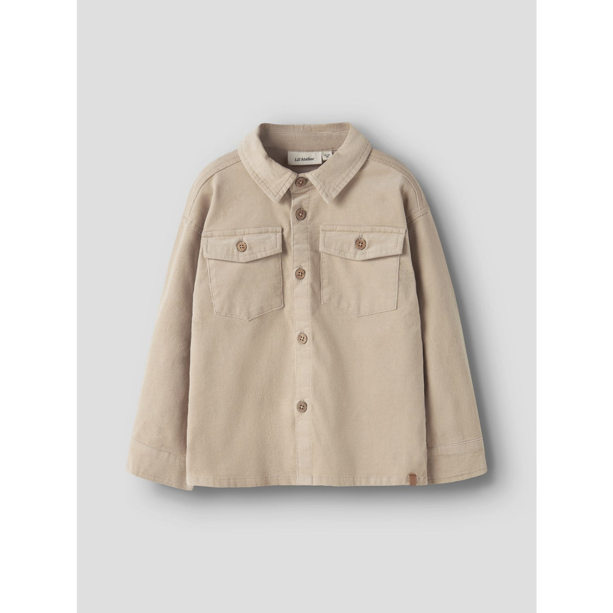 Lil'Atelier White Pepper Nmmsomba San Ls Cord Shirt 2268-So Lil