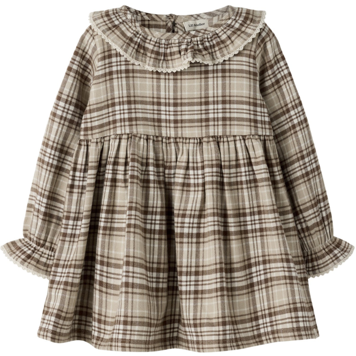 Lil'Atelier White Pepper Nmfrenrik Ls Loose Dress Lil