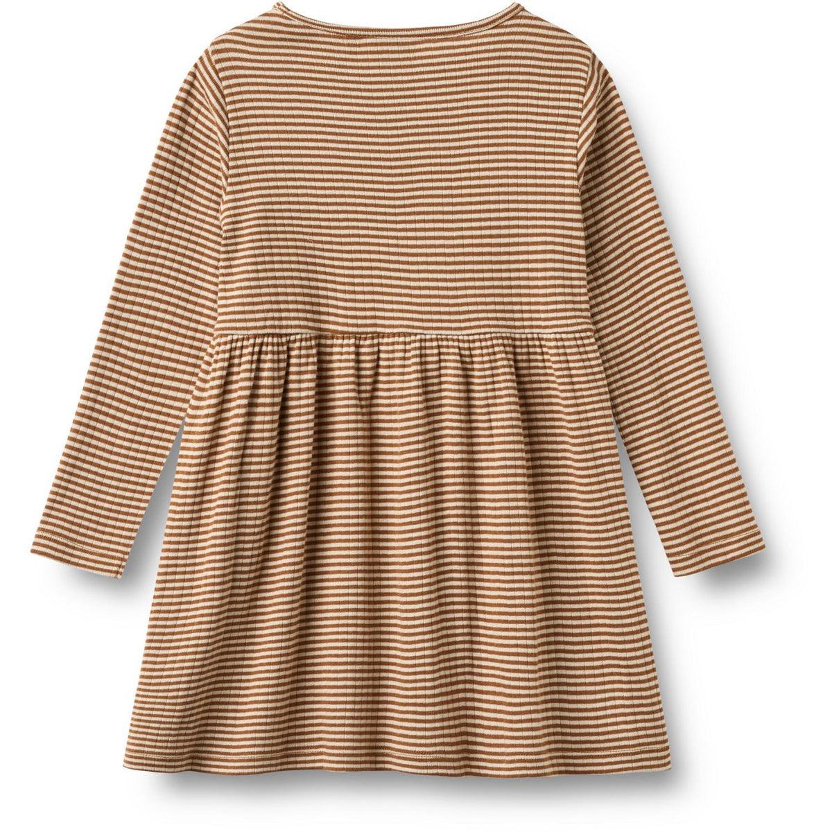 Wheat Warm Hazel Stripe Jersey Dress L/S Embroidery Sessa