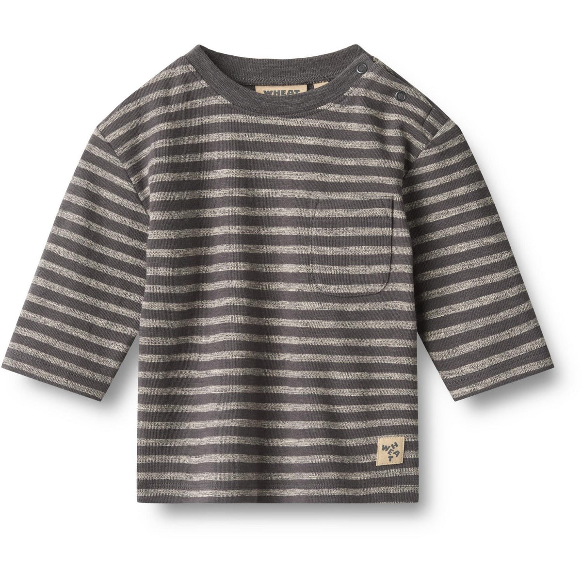 Wheat Dark Charcoal Stripe Blouse Ross