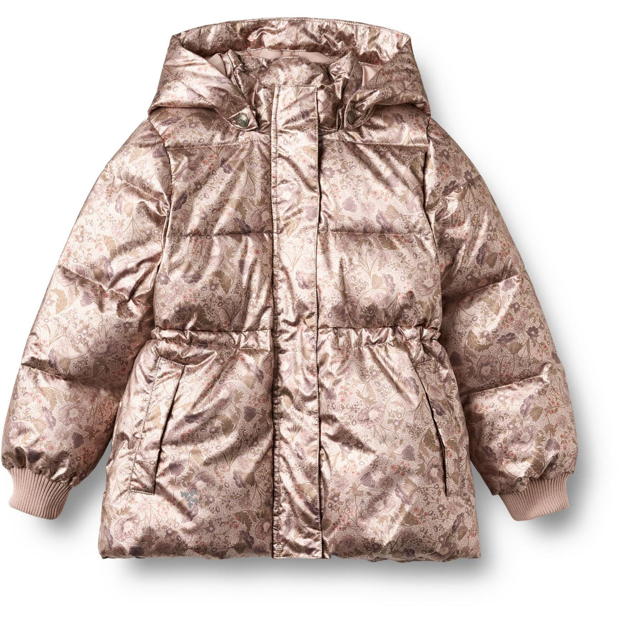Wheat Golden Flowers Puffer Jacket Eli