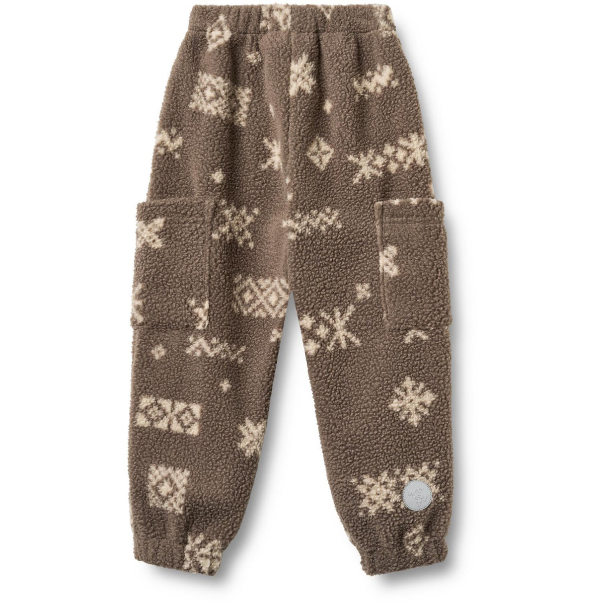 Wheat Dry Wood Jacquard Fleece Pants Suun