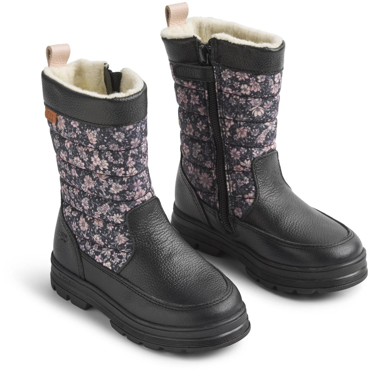 Wheat Dark Charcoal Flowers Winterboot Koa Tex