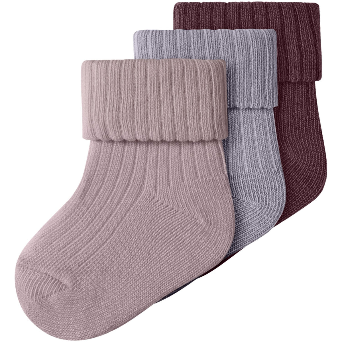 Name It Mauve Shadows Nbfnobba 3-Pack Socks