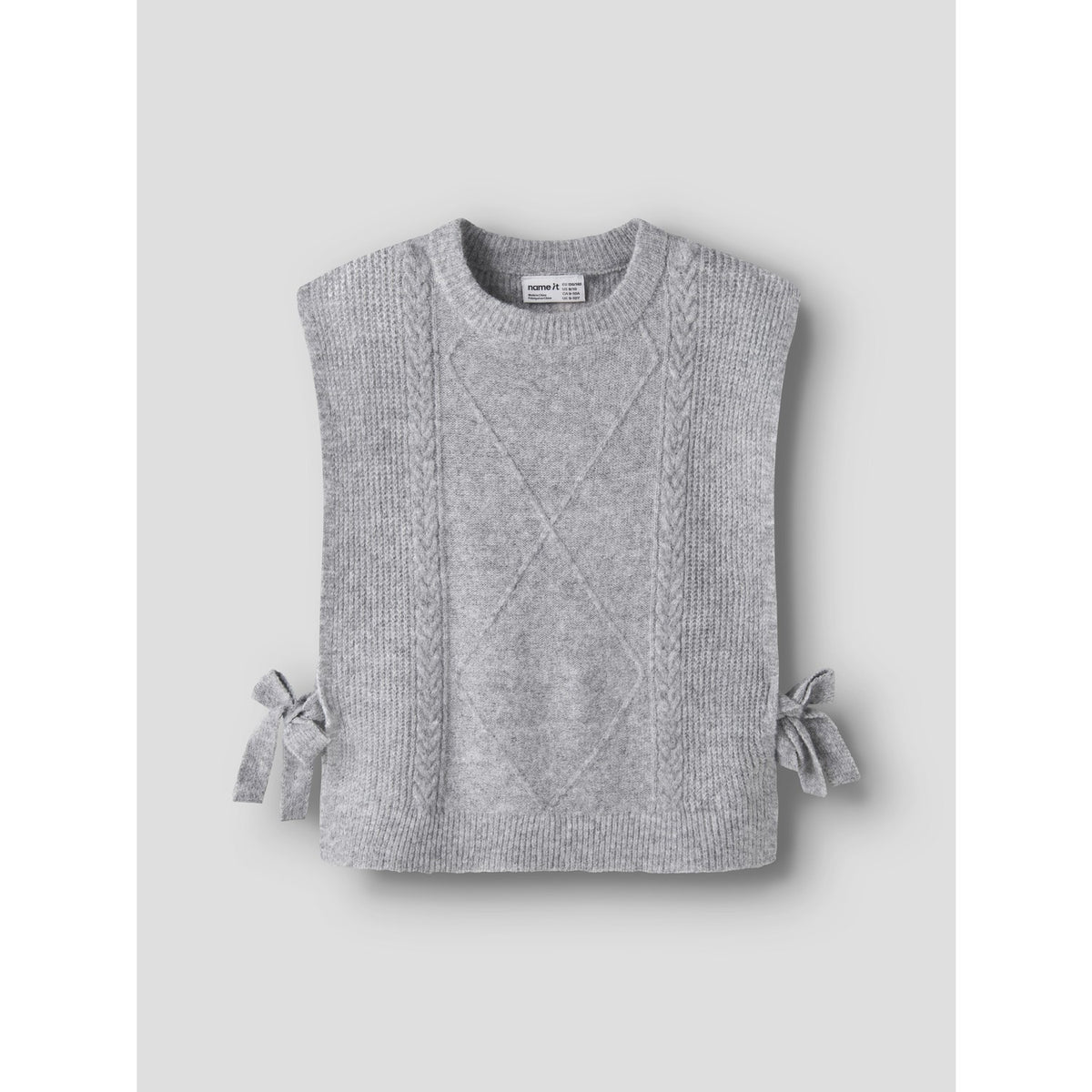 Name It Grey Melange Nkfrianni Knit Vest