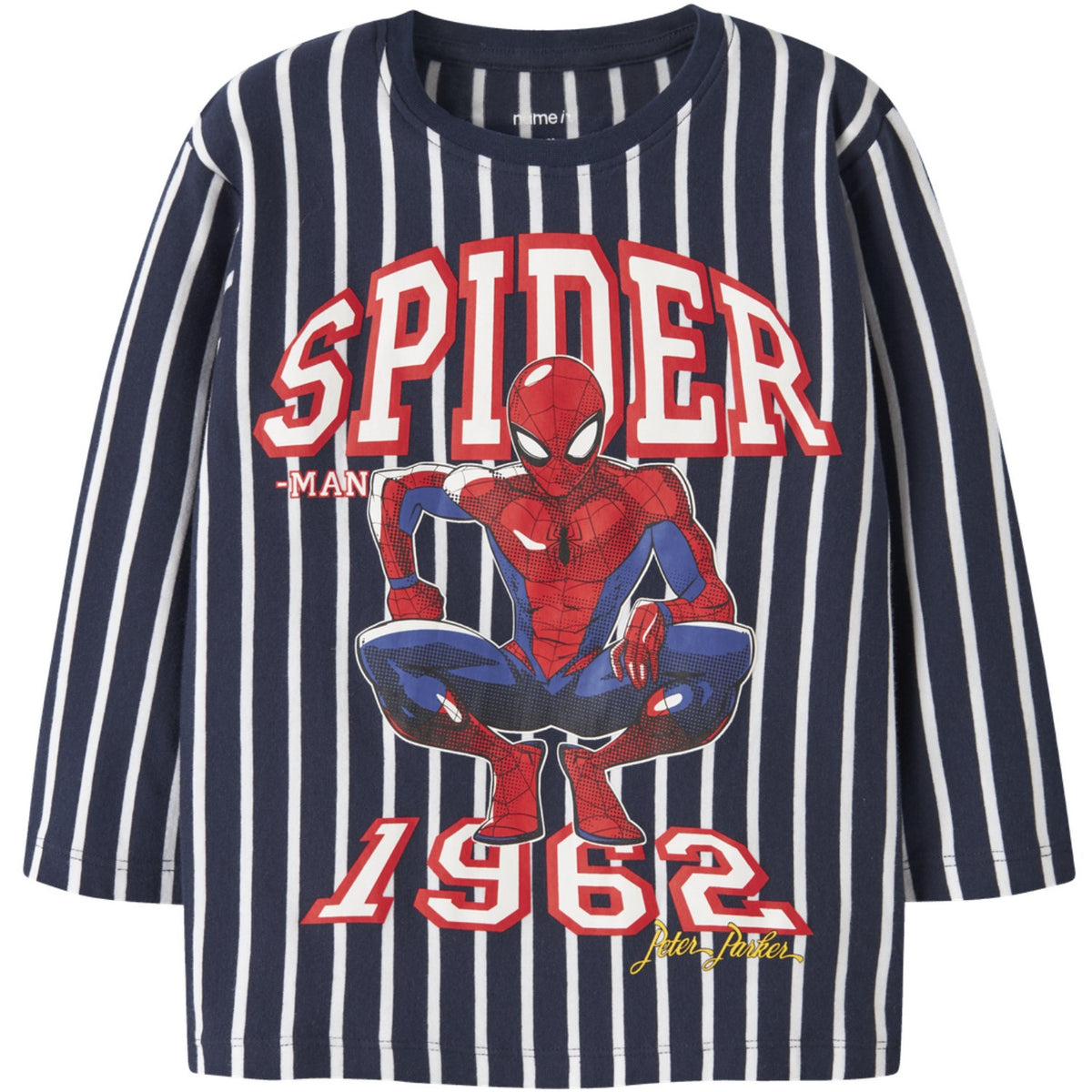 Name It Navy Blazer Nmmonce Spider Ls Nreg Top Mar