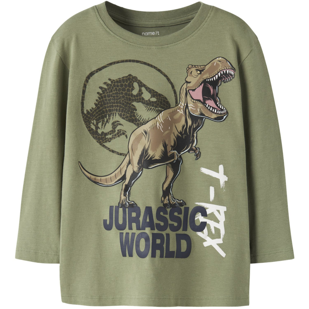 Name It Mosstone Nmmotti Jurassic Ls Nreg Top Box Sky