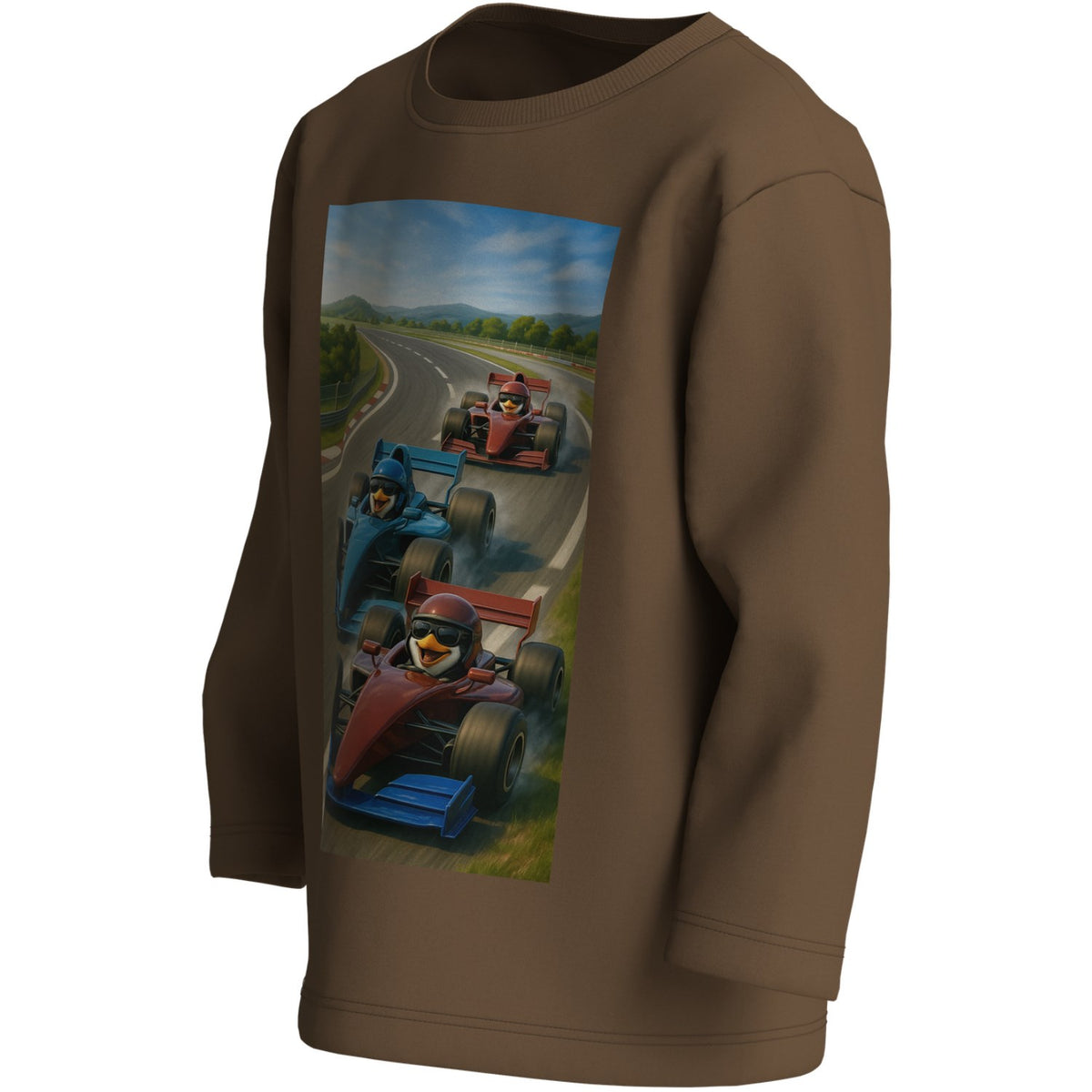 Name It Sepia Racing Penguins Nmmvoto Ls Nreg Top