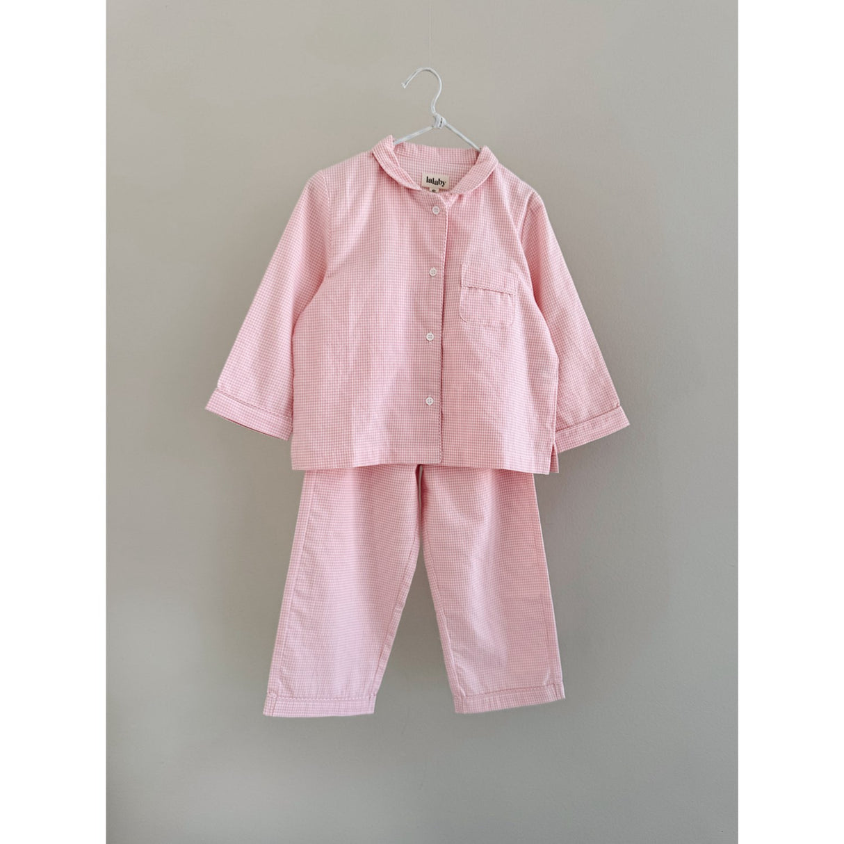 Lalaby Tiny Check Pink Classic Pyjamas