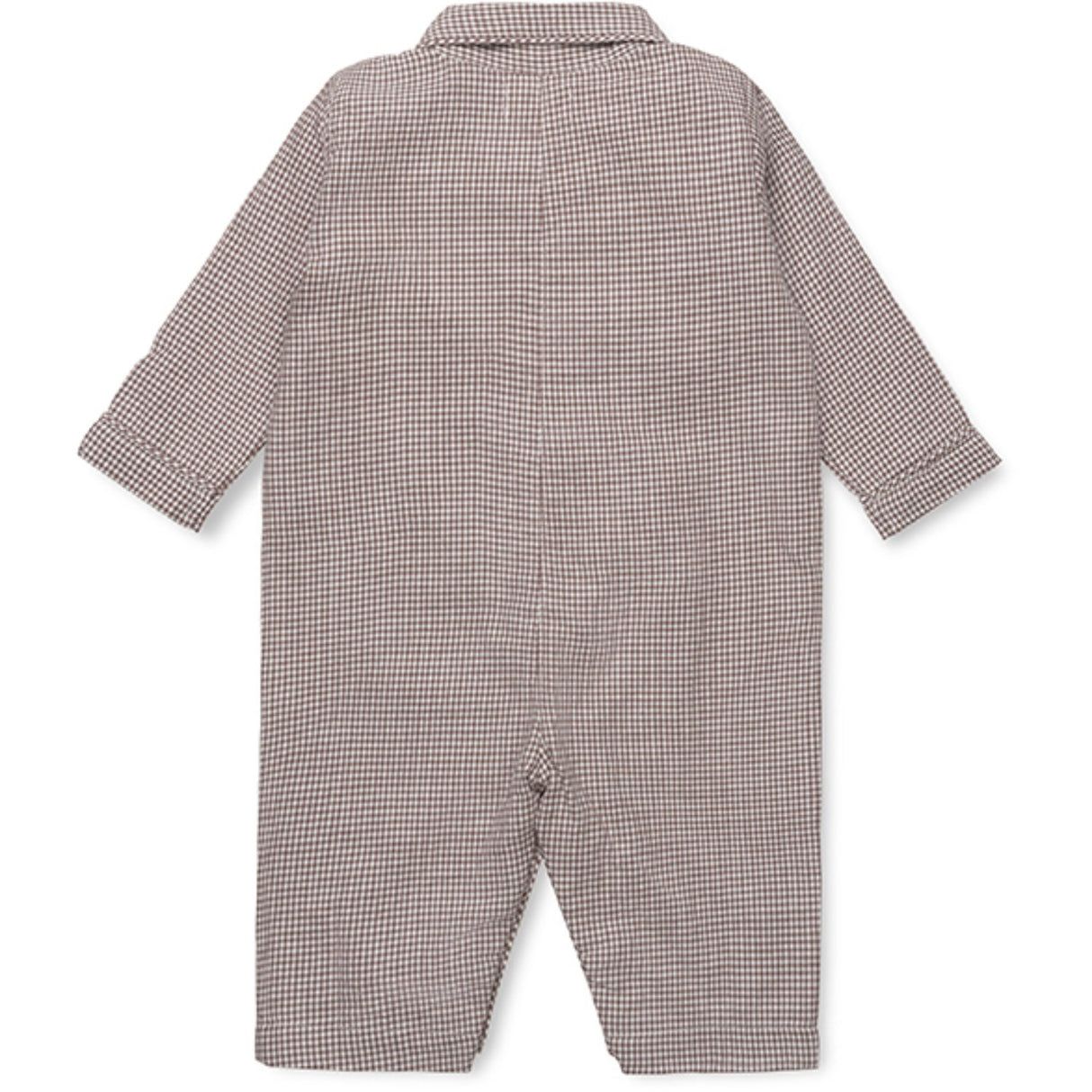 Lalaby Tiny Check Brown Classic Pj Suit