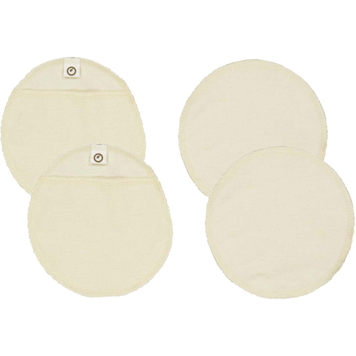 Müsli Raw Color Wool/Silk Nursing Pads 2-Pack