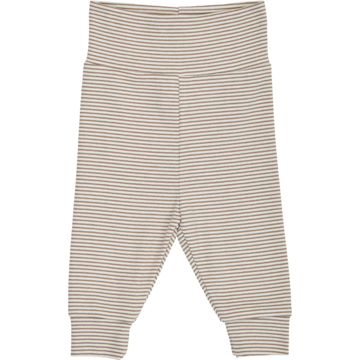 Müsli Balsam Cream/ Walnut Mini Stripe Rib Pants