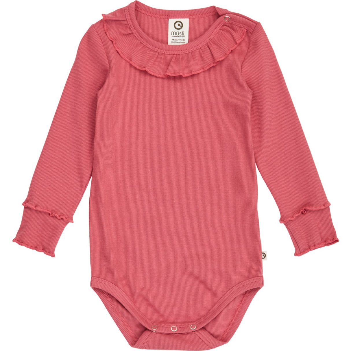 Müsli Baroque Rose Cozy Me Rib Frill Collar L/S Body