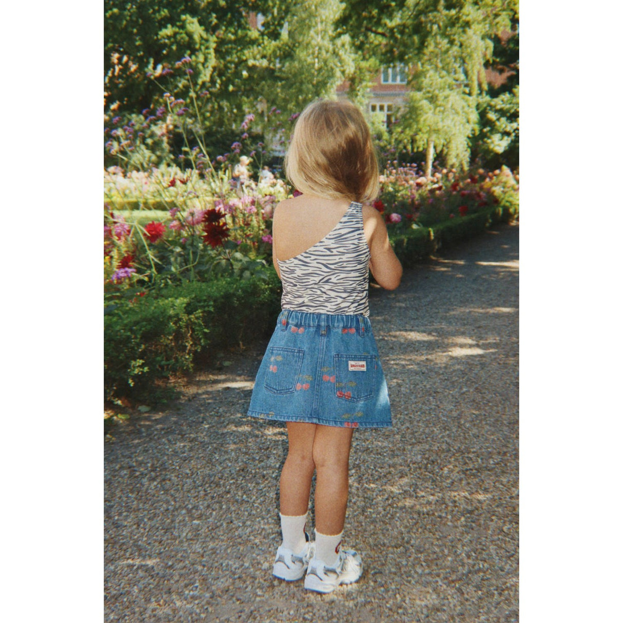 Konges Sløjd Ma Grande Cerise Denim Magot Printed Skirt Gots