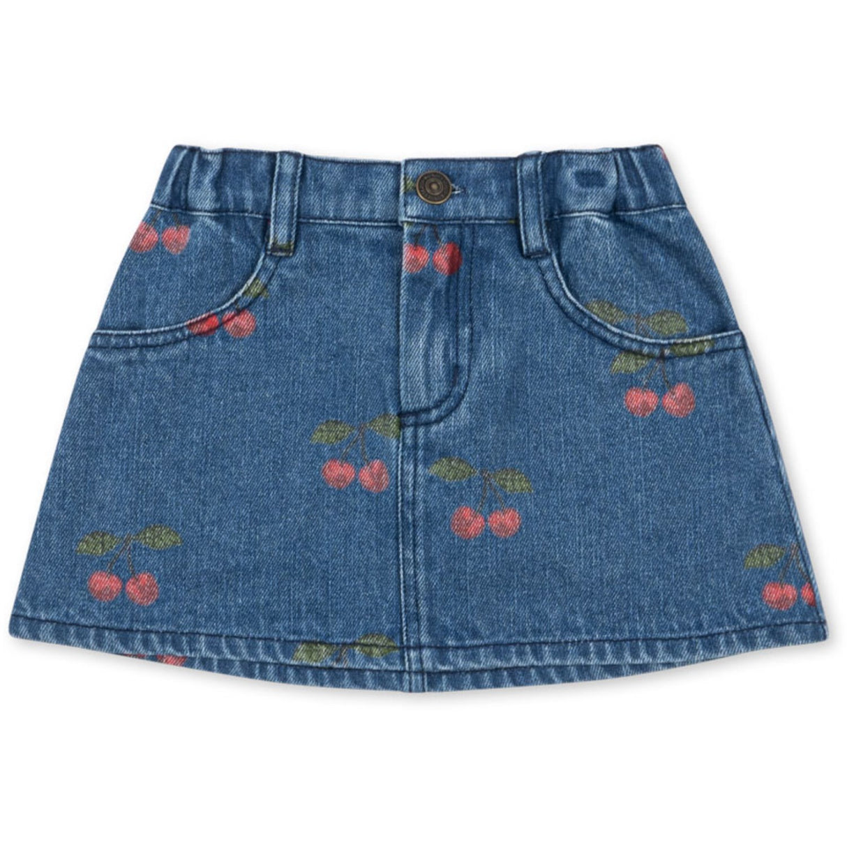 Konges Sløjd Ma Grande Cerise Denim Magot Printed Skirt Gots