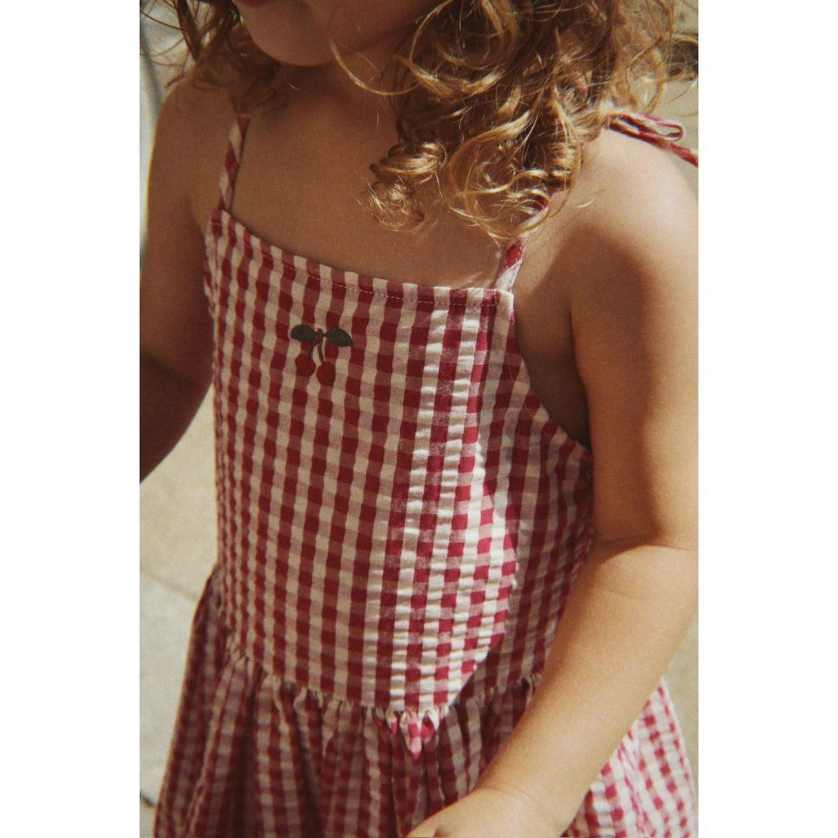 Konges Sløjd Raspberry Check Isotta Dress Gots
