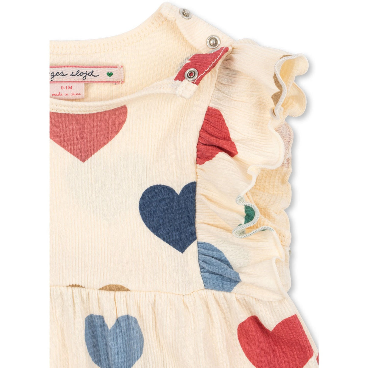 Konges Sløjd Bon Coeur Coloré Chleo Frill Romper Gots