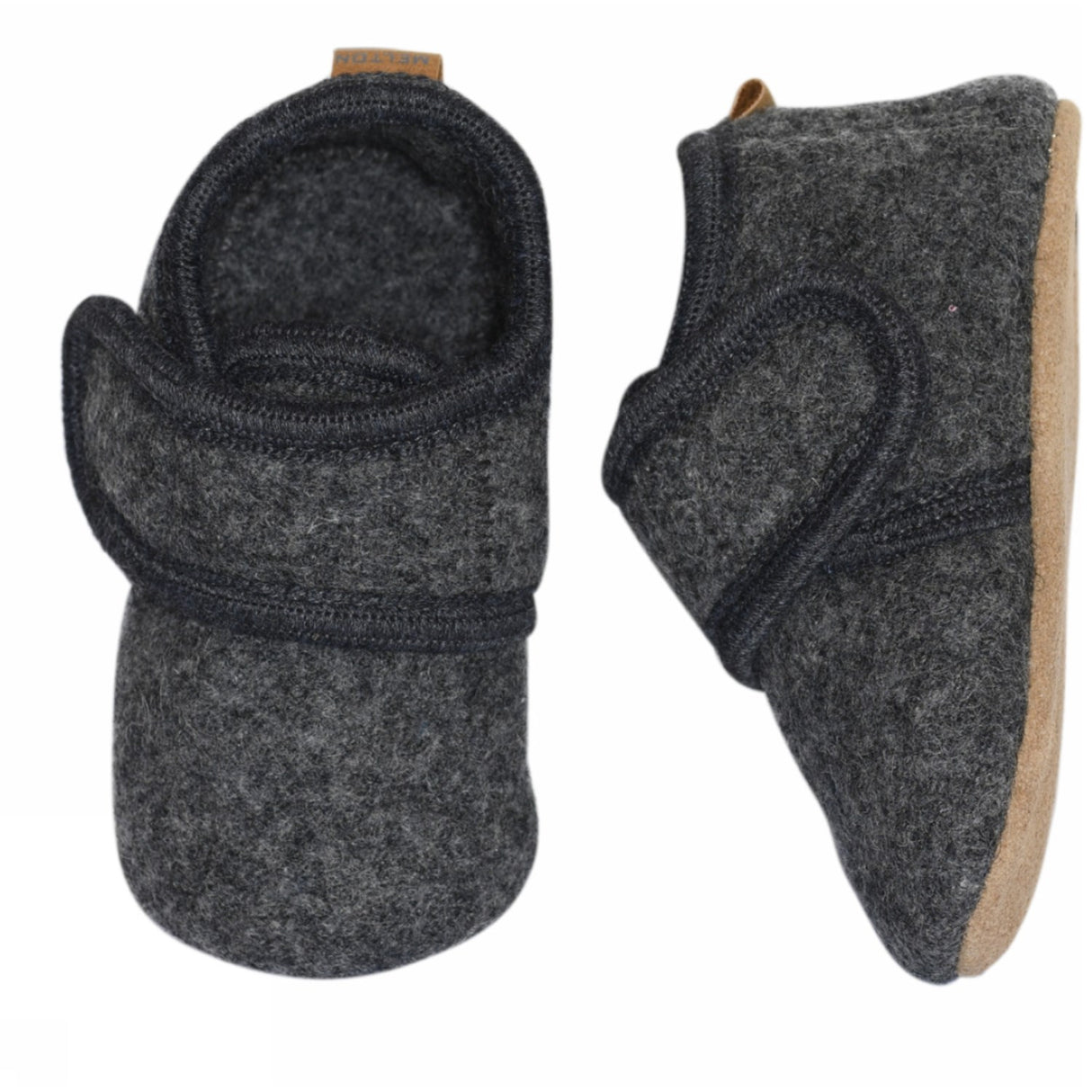 MELTON Wool Slippers Classic Antracite
