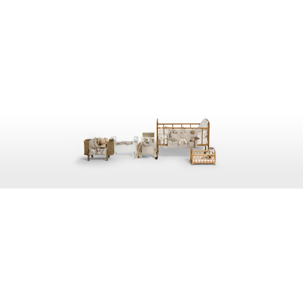 Smallstuff Delicate Nature Gingham Storage With Accessories For Dukkeseng
