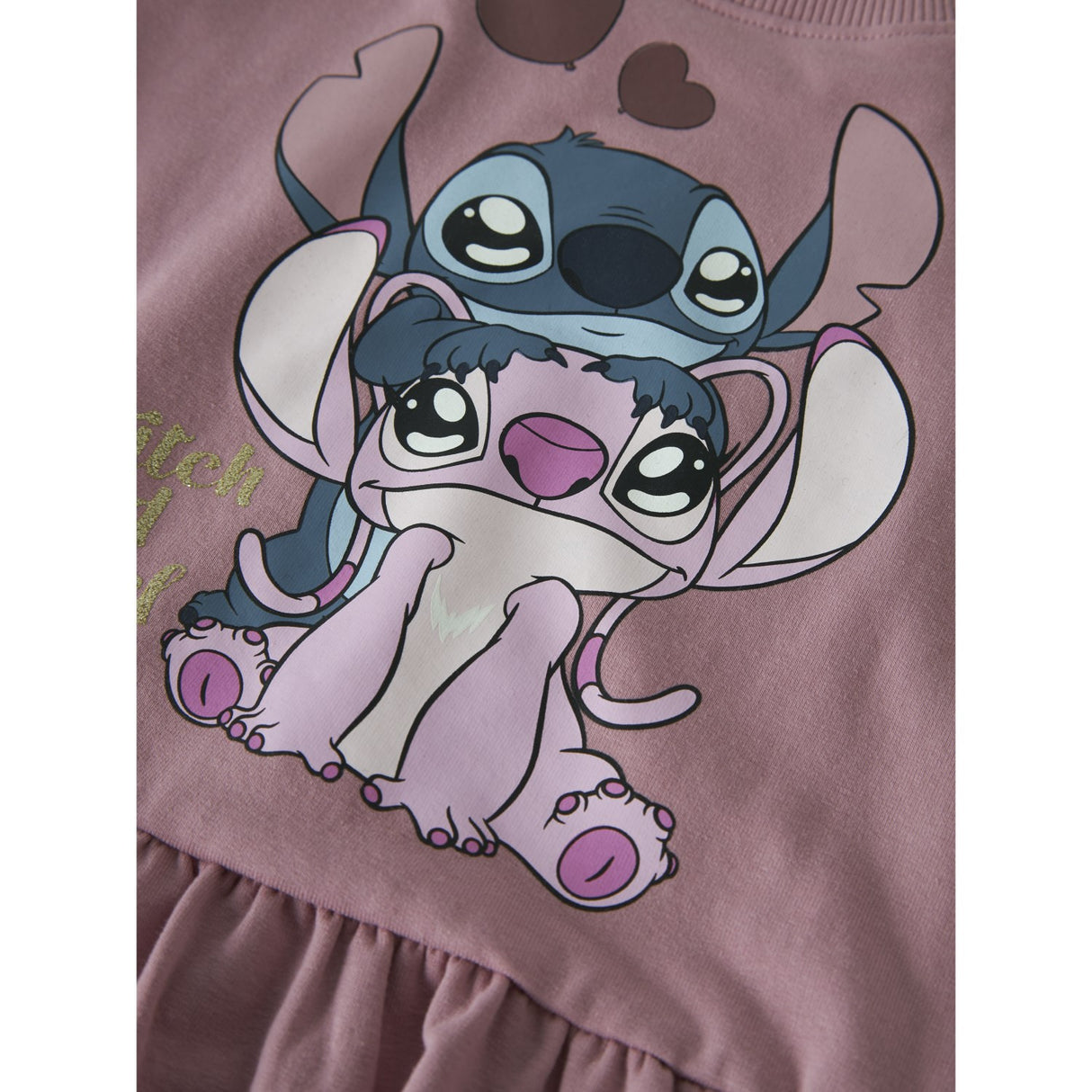 Name It Lilas Nmfansa Stitch Swe Dress Bru Wdi