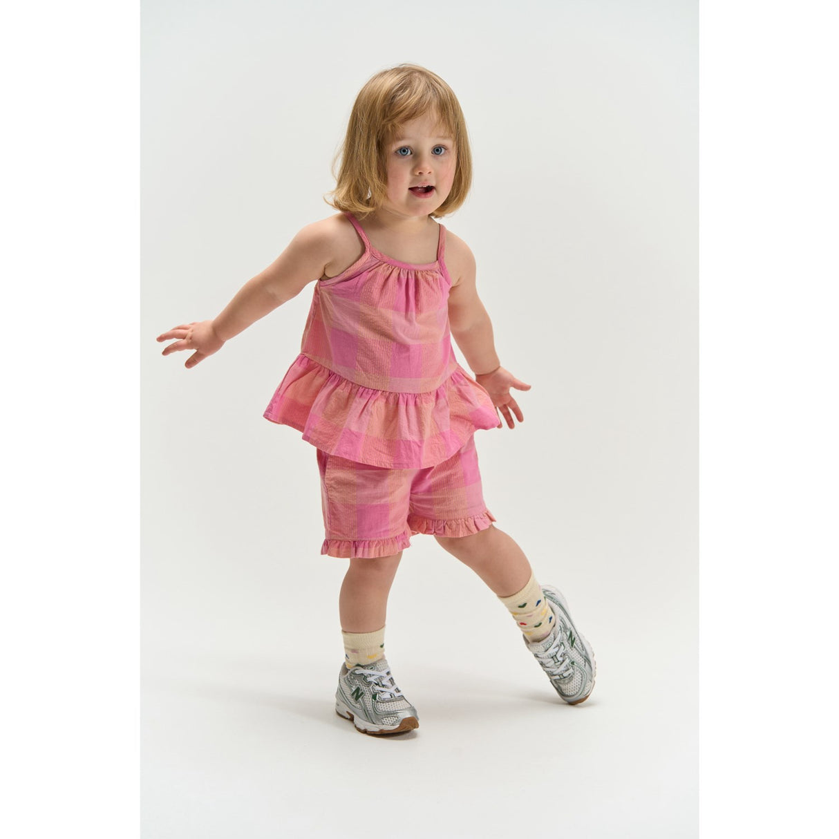 THE NEW Siblings Cashmere Rose Checked Tnsttassie Strap Top