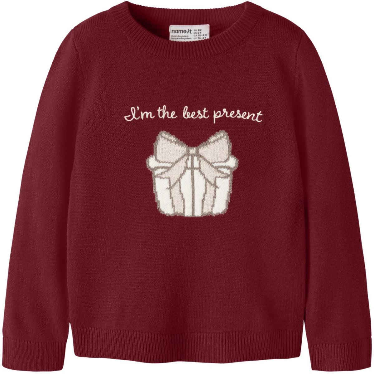 Name It Red Dahlia Nmfrisse Ls Knit