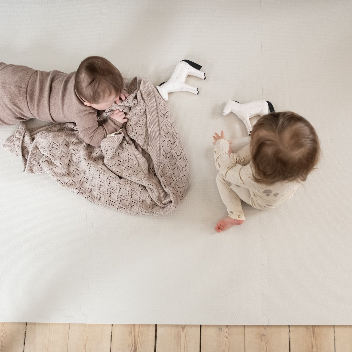 That's Mine Pastel Grey Arie Foam Play Mat Square