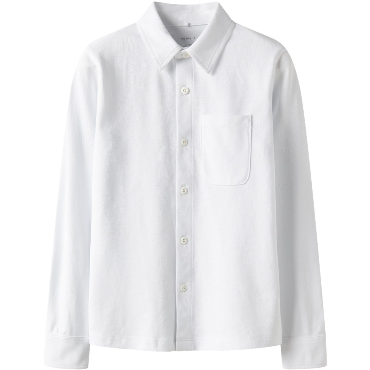 Name It Bright White Nkmron Ls Jersey Shirt