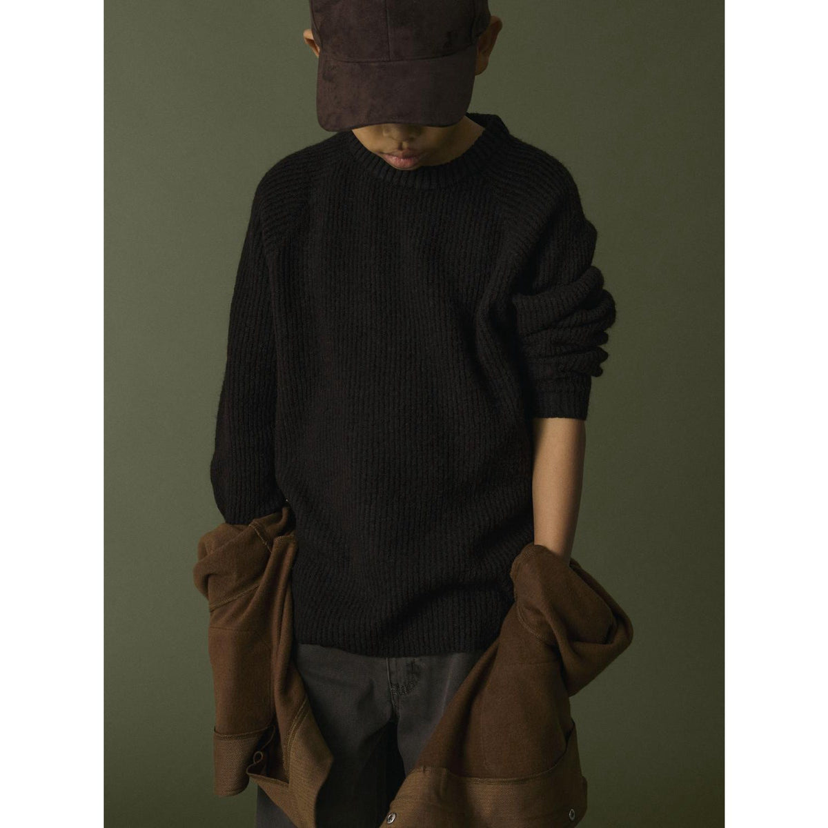 Name It Chocolate Plum Nkmrosla Ls Loose Knit