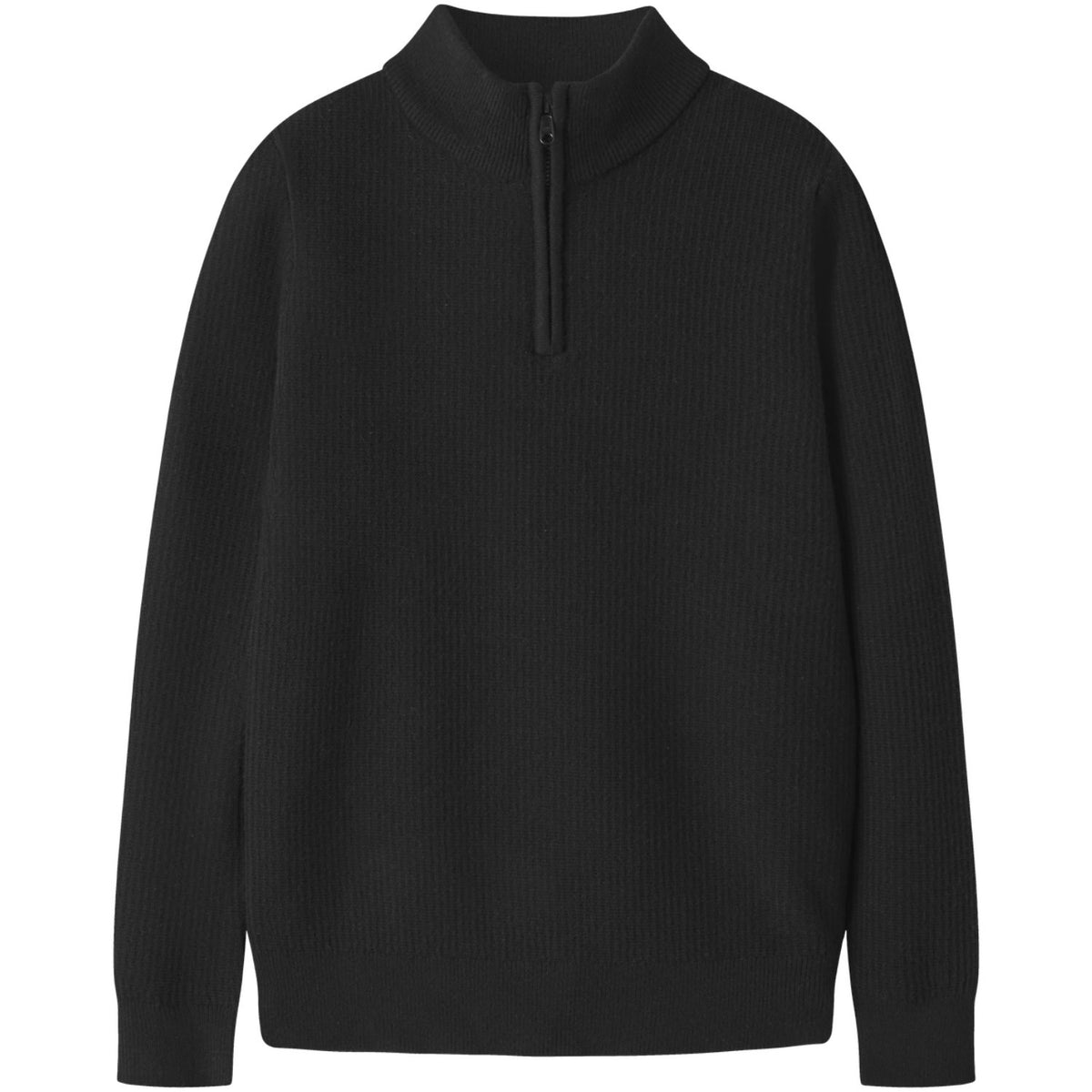 Name It Black Nkmstanfor Ls Half Zip Knit