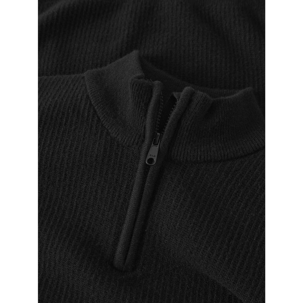 Name It Black Nkmstanfor Ls Half Zip Knit