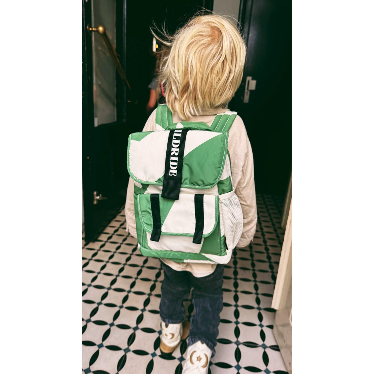Wildride Backpack Green Graphic Recycled - Kids