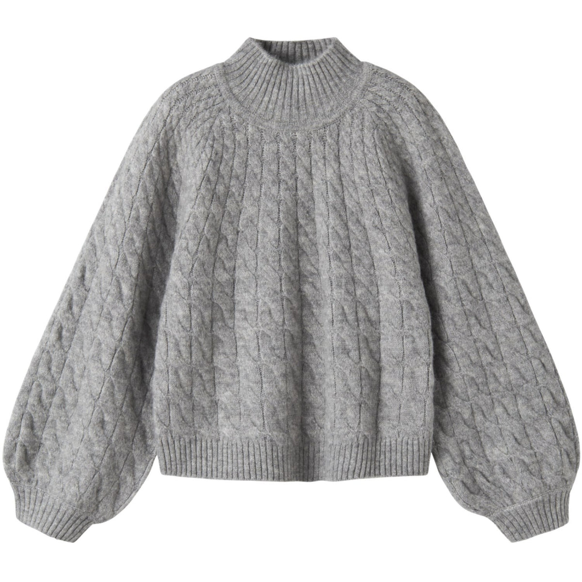 Name It Grey Melange Nkfnadalie Ls Knit