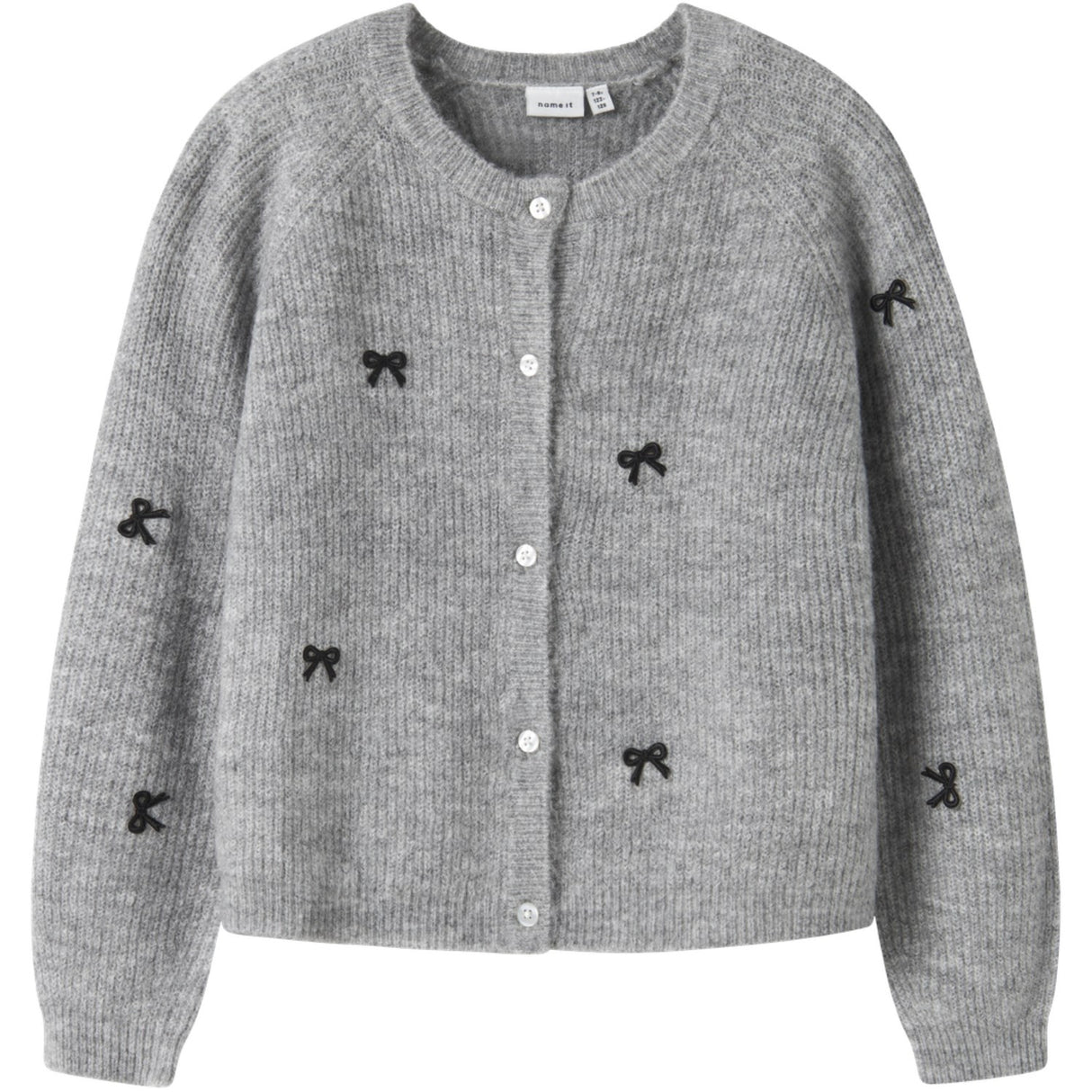 Name It Grey Melange Nkfrifey Ls Knit Card