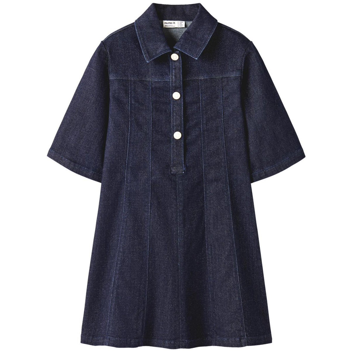 Name It Dark Blue Denim Nkfember 2/4 Dnm Glitter Dress 1208-Lu
