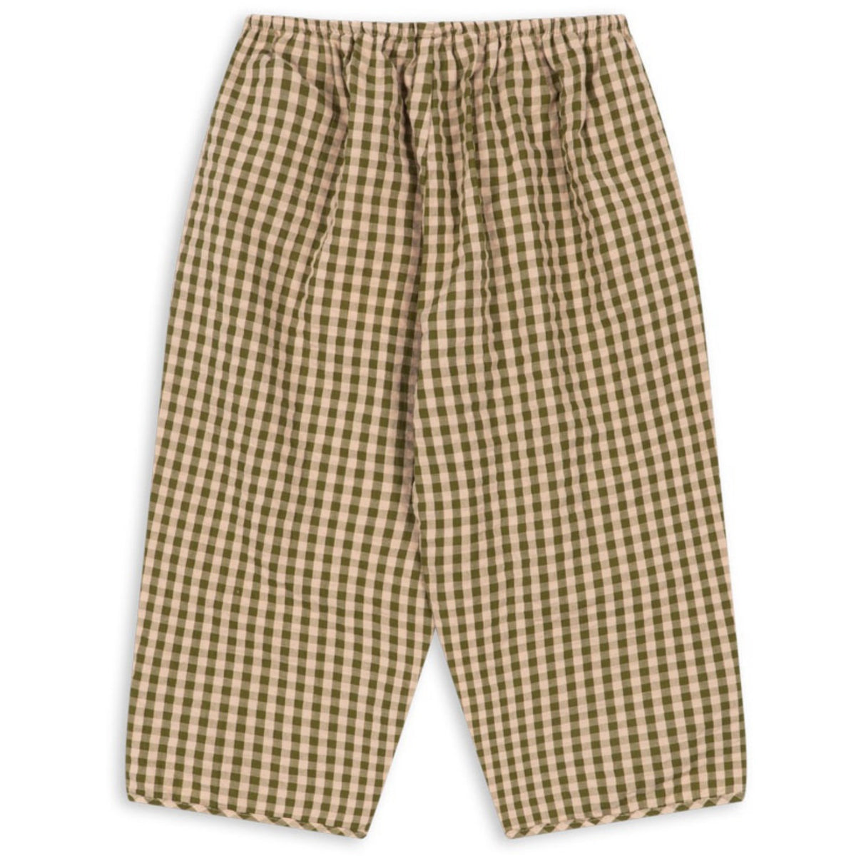 Konges Sløjd Avocado Check Kim Slit Pants Gots