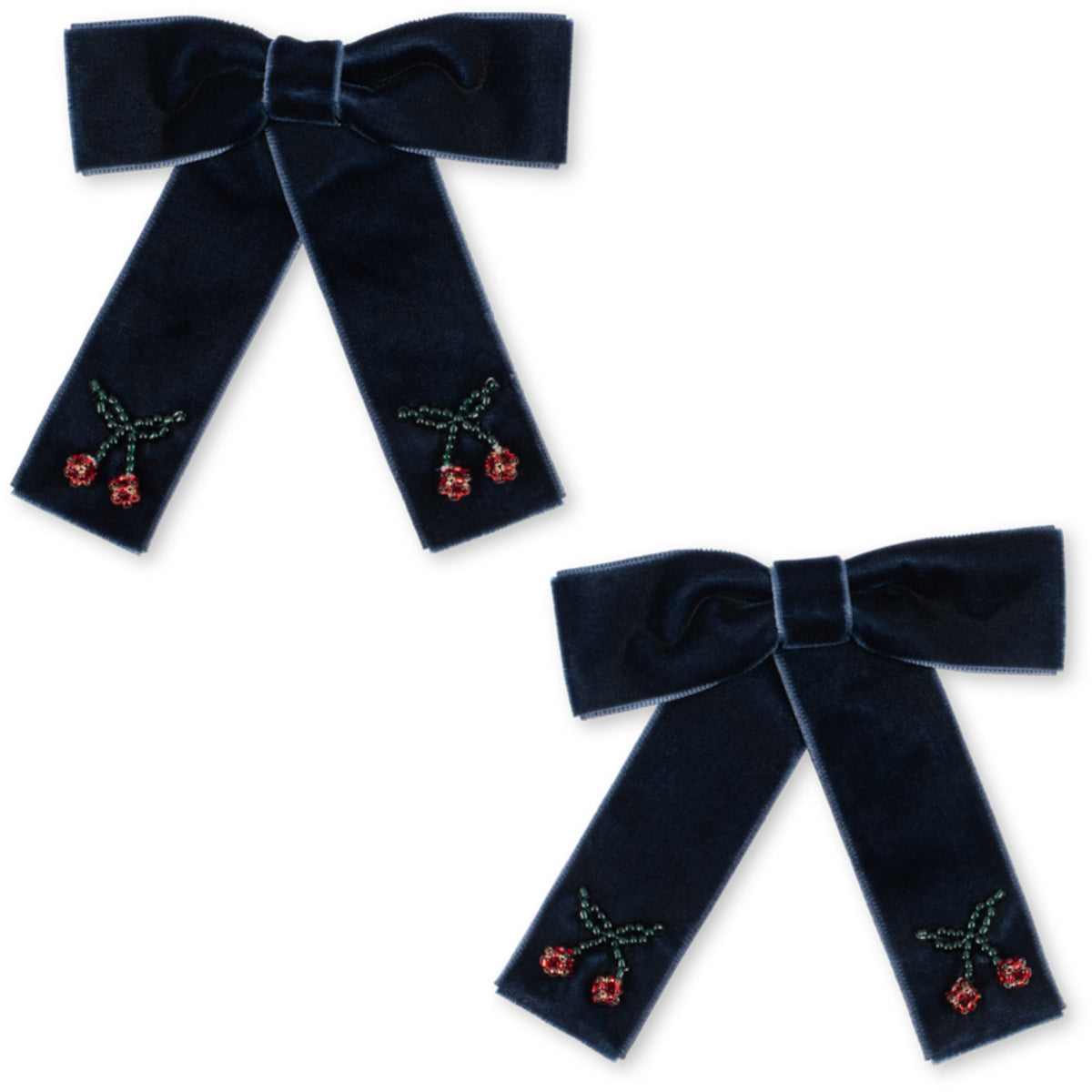 Konges Sløjd Navy 2 Pack Juliette Bow Hair Clip